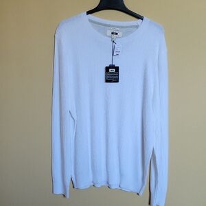 NWT Joseph Abboud White Long Sleeve Sweater